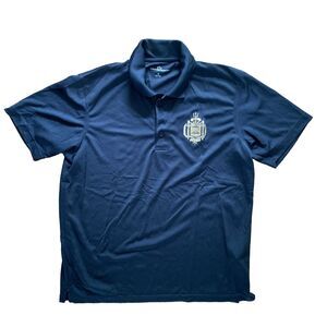 Vansport Men's US Naval Academy USNA Issue Polo Shirt Size Small Navy Blue
